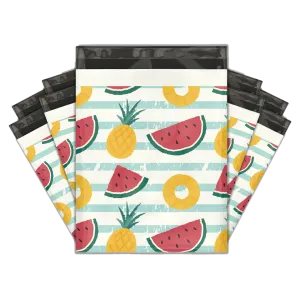 10x13 Pineapple & Watermelon Designer Poly Mailers Shipping Envelopes Premium Printed Bags