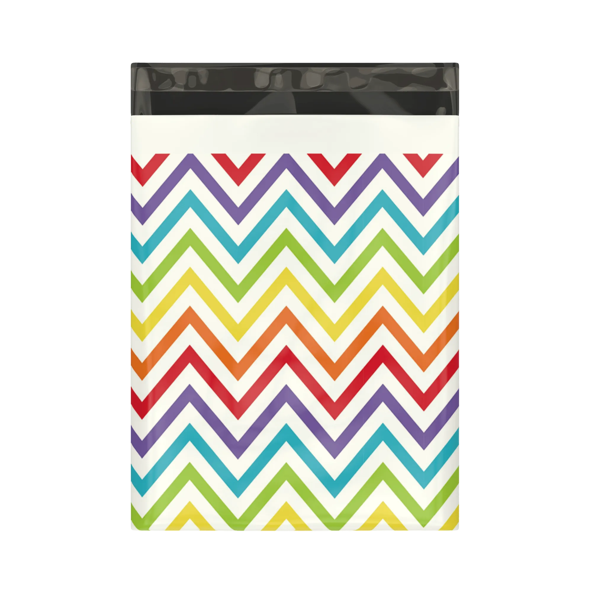 10x13 Rainbow Chevron Designer Poly Mailers Shipping Envelopes Premium Printed Bags