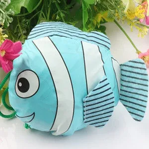 2017 New 10 Colors Tropical Fish Foldable Eco Reusable Shopping Bags 38cm x58cm GB021