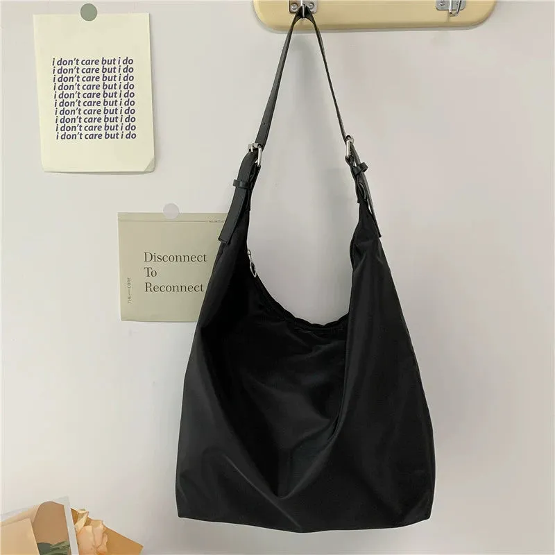 All-Match College Student Nylon Textured One-Shoulder Bag