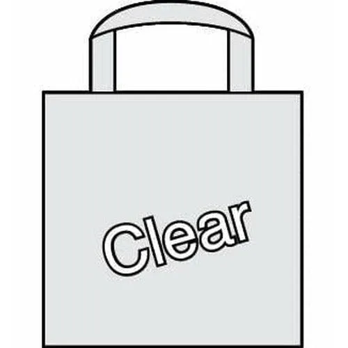 Ameritote Retail Bags 12 x 10 x 4 - (Clear Frost) - HD