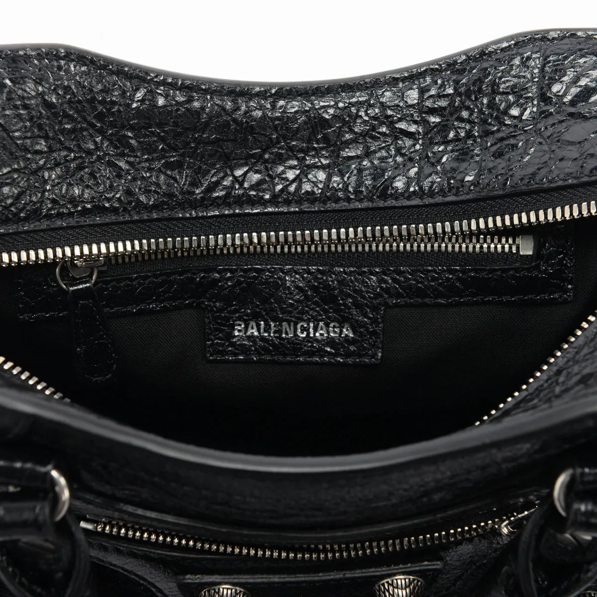 Balenciaga Black Arena Lambskin Neo Cagole XS Bag