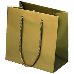 Baroque Matte Rope Handle Euro-Tote Shopping Bags - 6.5 x 3.5 x 6.5