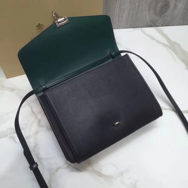 BB Small Macken Colorblock Crossbody Black/Green Bag For Women, Bags 9.5in/24cm