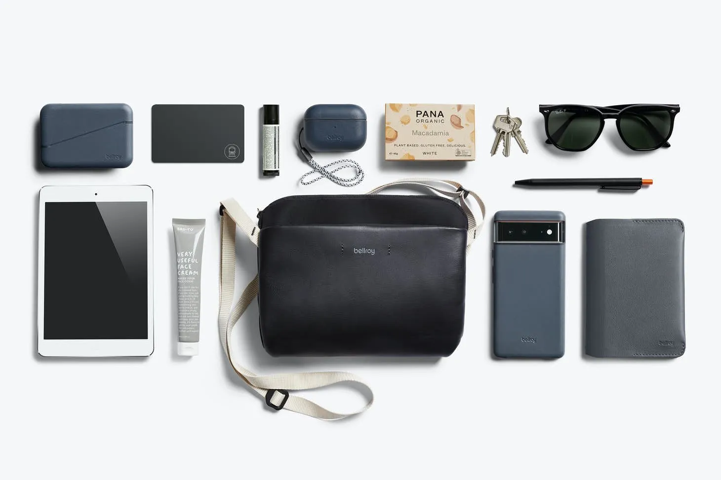 Bellroy City Pouch Plus Premium Edition | Black Sand