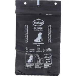 BioBag Compostable Dog Waste Bags - 50 bags black tear off pad