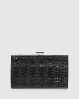 Black Frankii Hardcase Clutch Bag