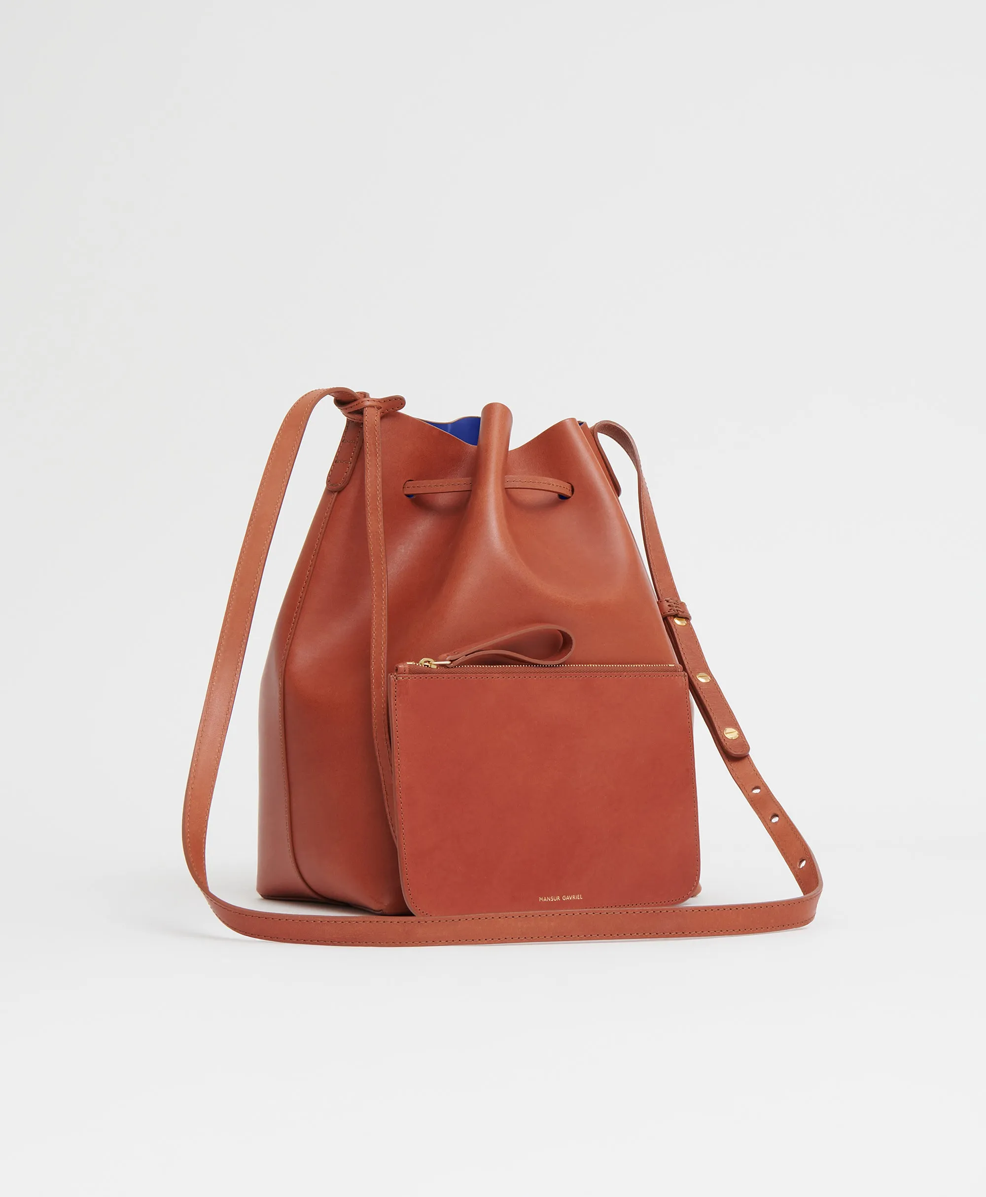 Bucket Bag - Brandy/Royal