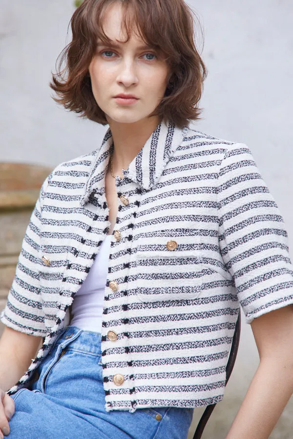 Caroline Tweed Jacket <br> -BORDER-