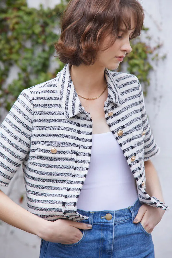 Caroline Tweed Jacket <br> -BORDER-