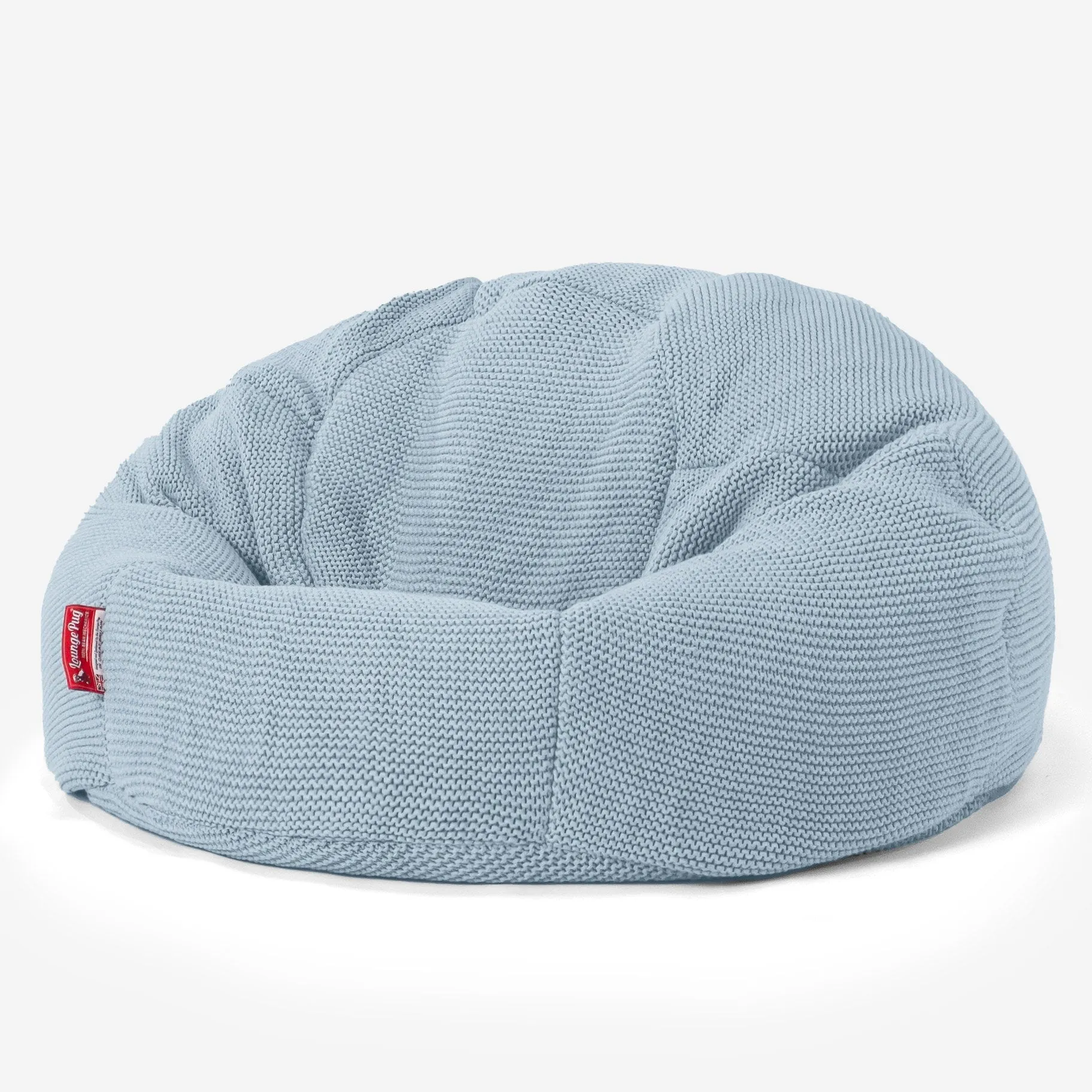 Classic Bean Bag Chair - Ellos Knitted Misty Blue