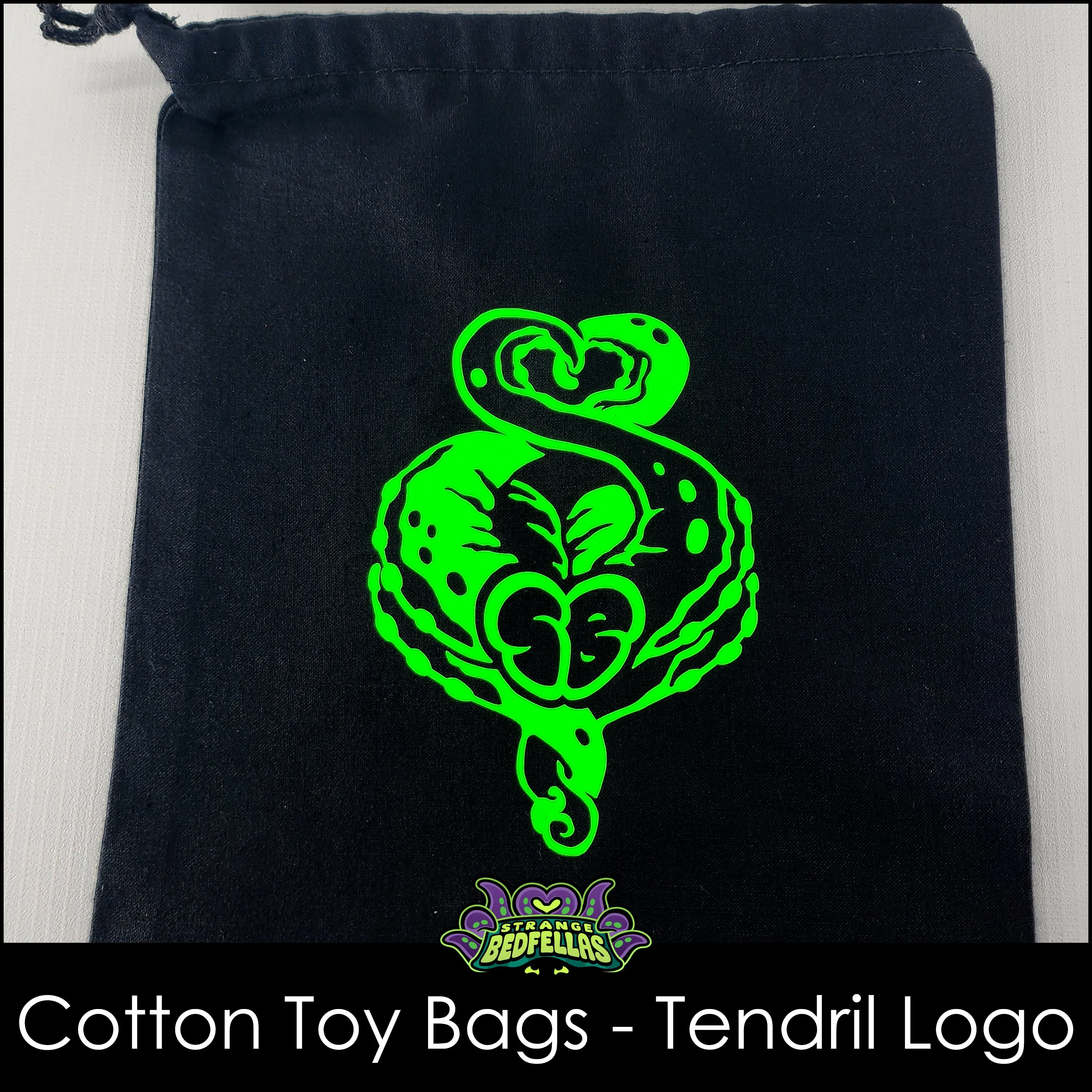 Cotton Toy Bags - Tendril Logo