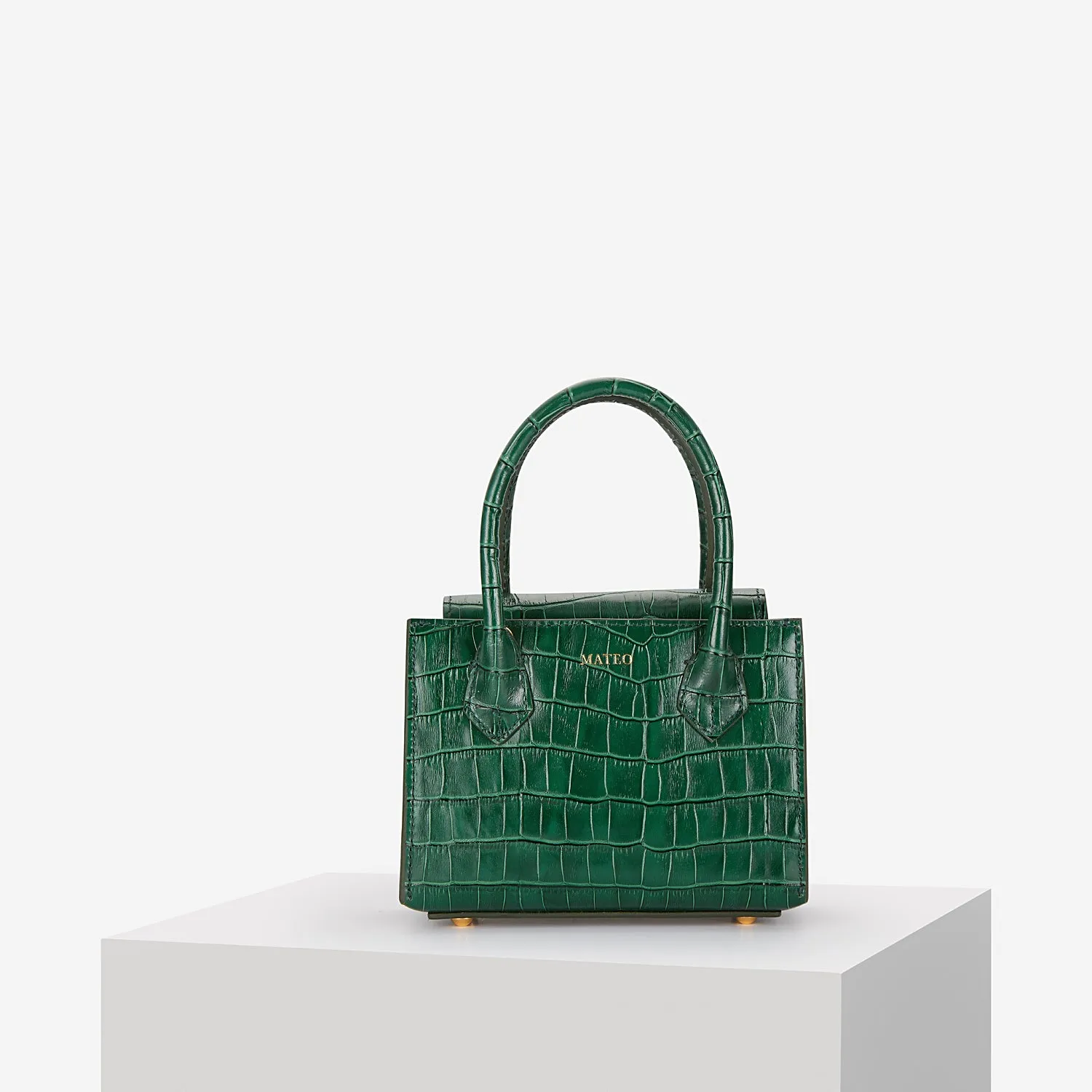 Emerald Croc Diana Bag