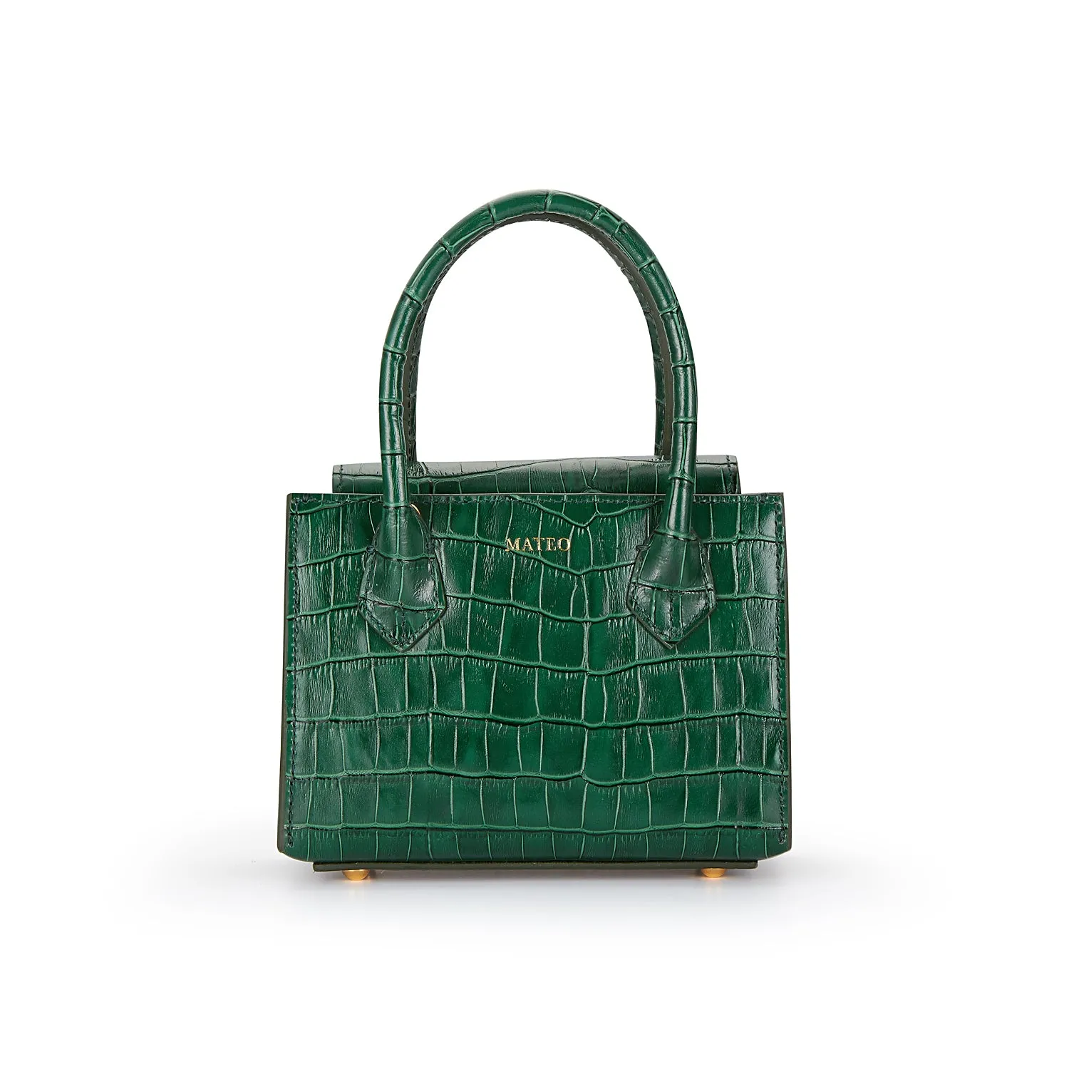 Emerald Croc Diana Bag