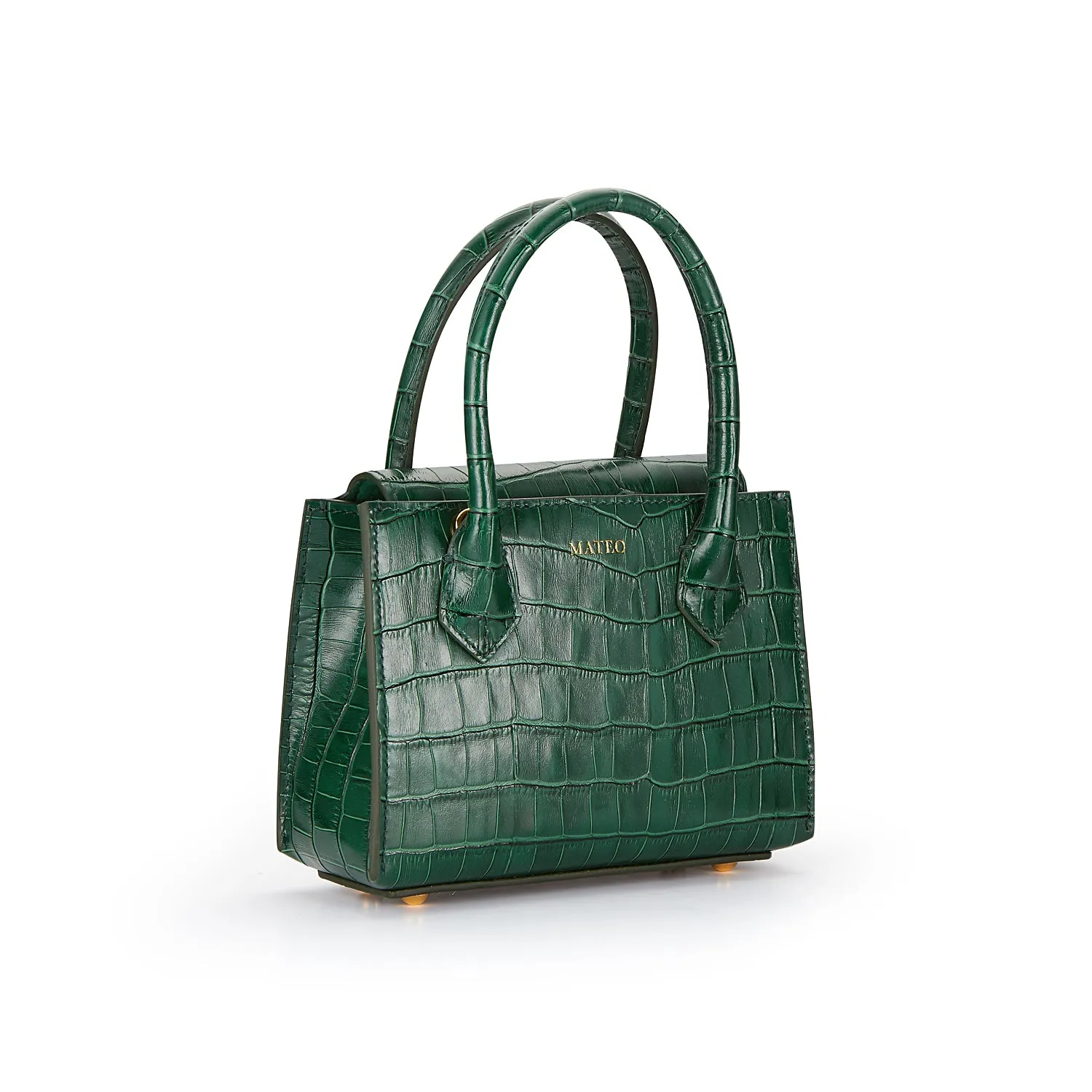 Emerald Croc Diana Bag