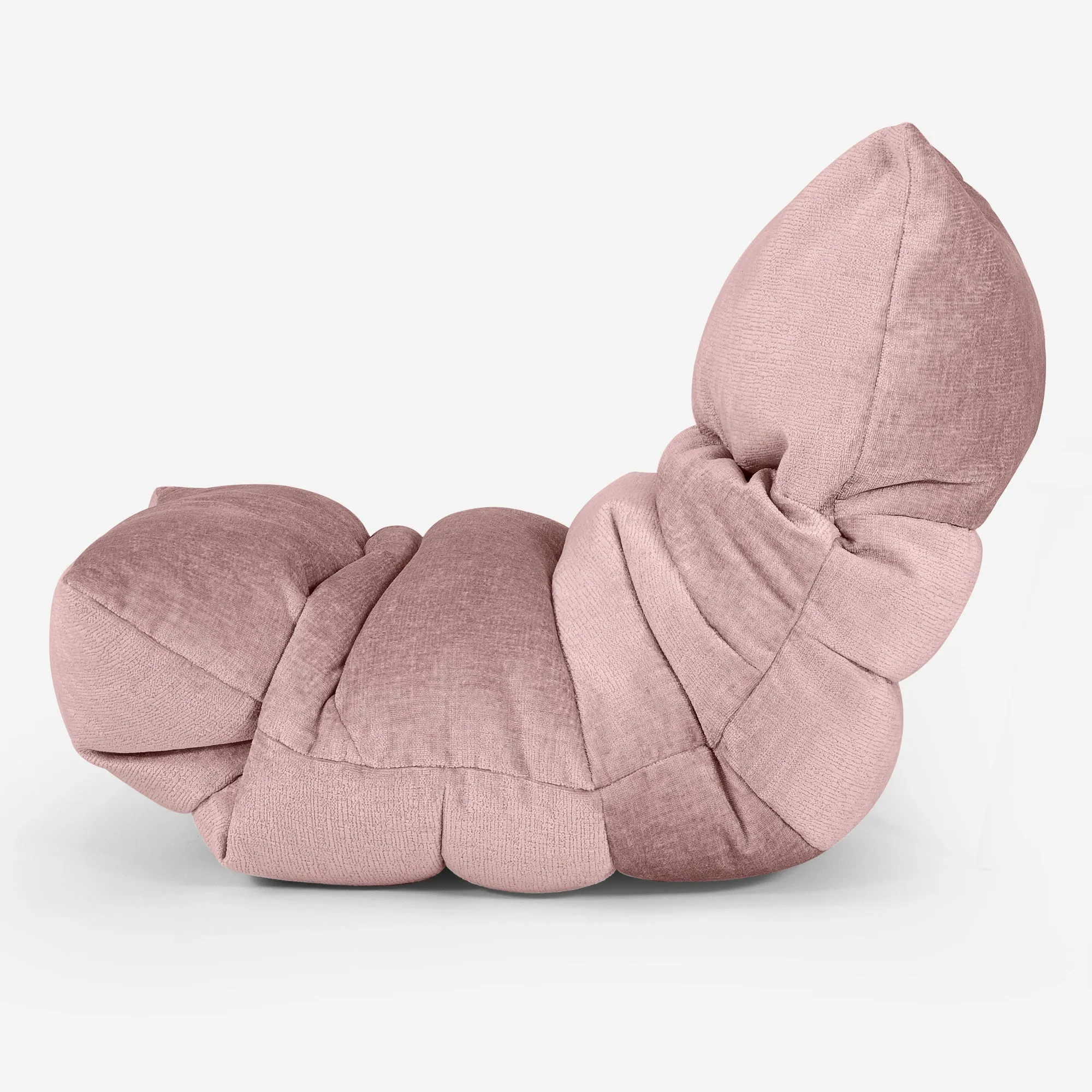 Eva Lounger Bean Bag - Chenille Pink