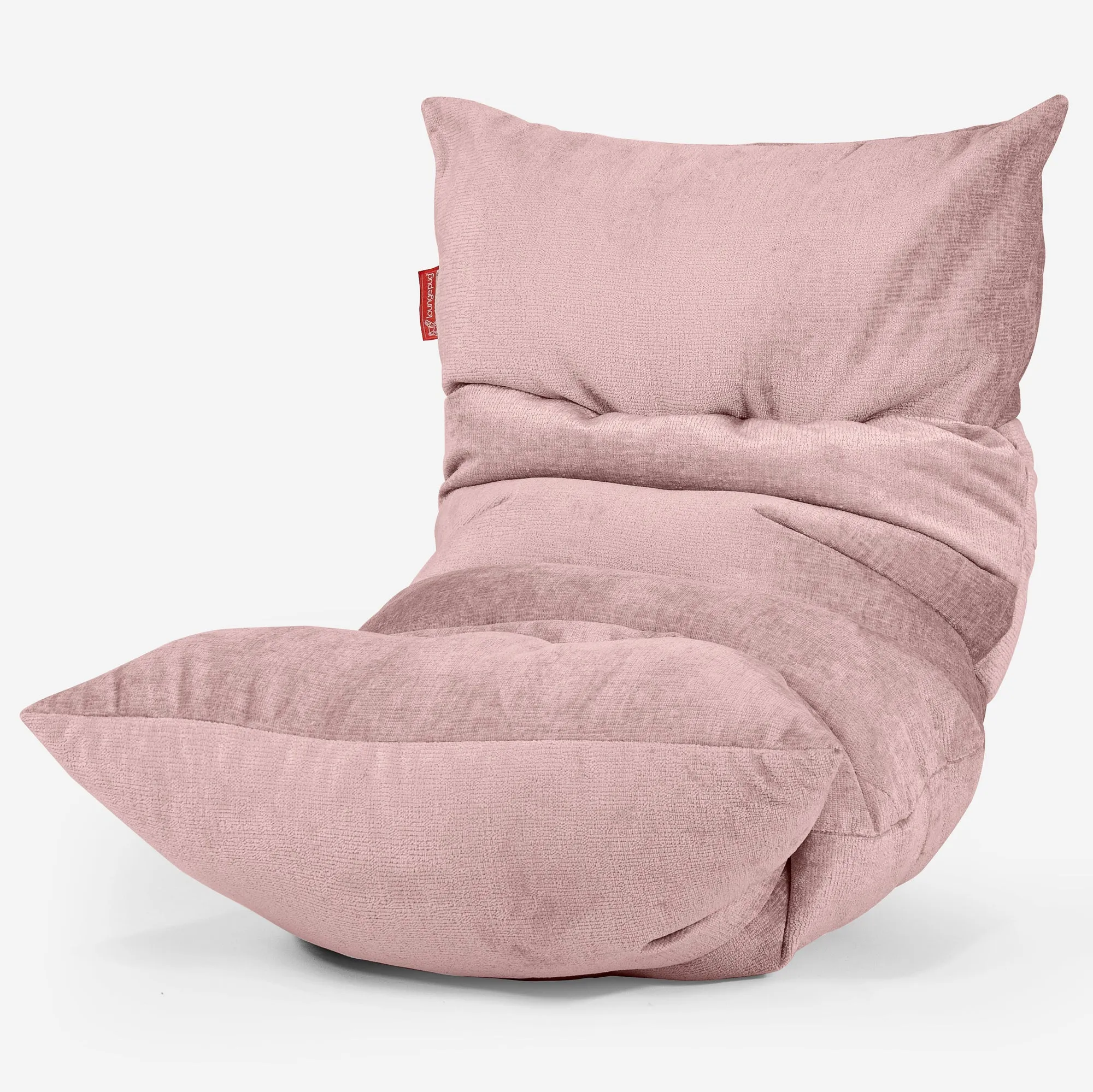 Eva Lounger Bean Bag - Chenille Pink