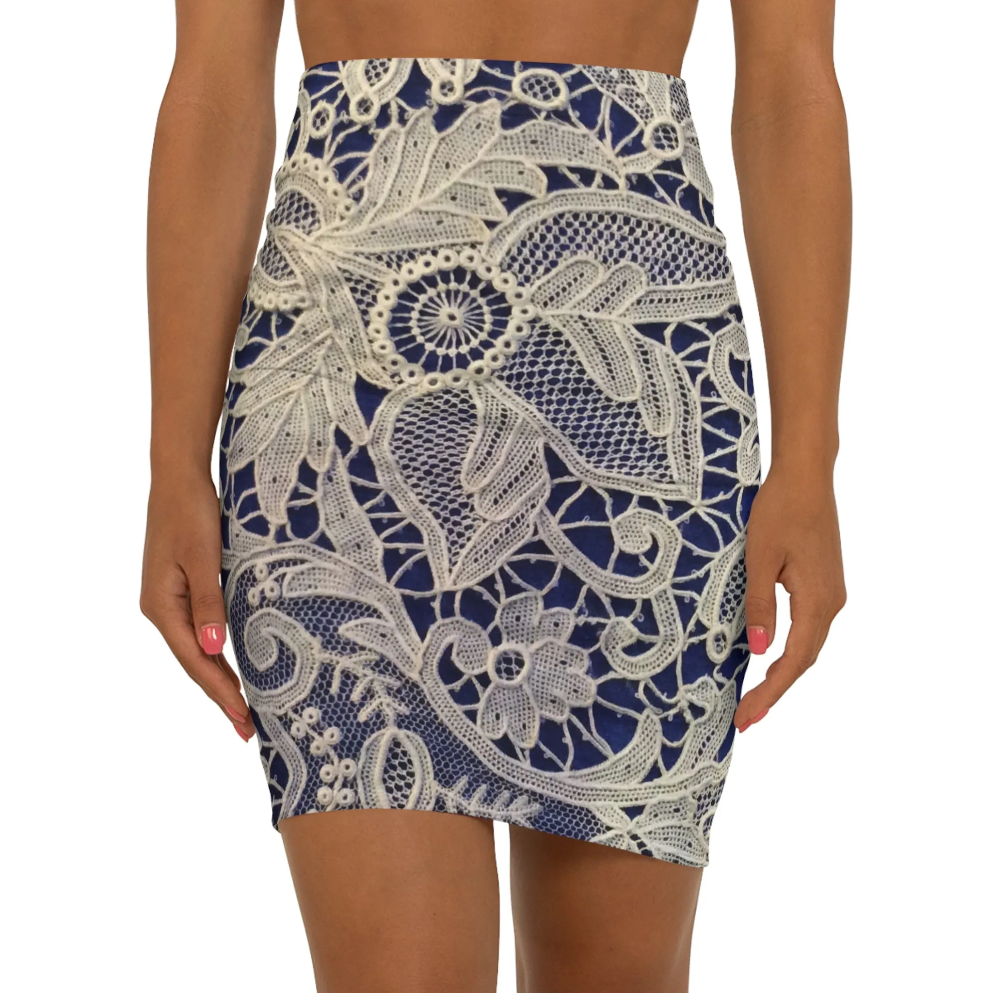 Golden and Blue - Inovax Women's Mini Skirt