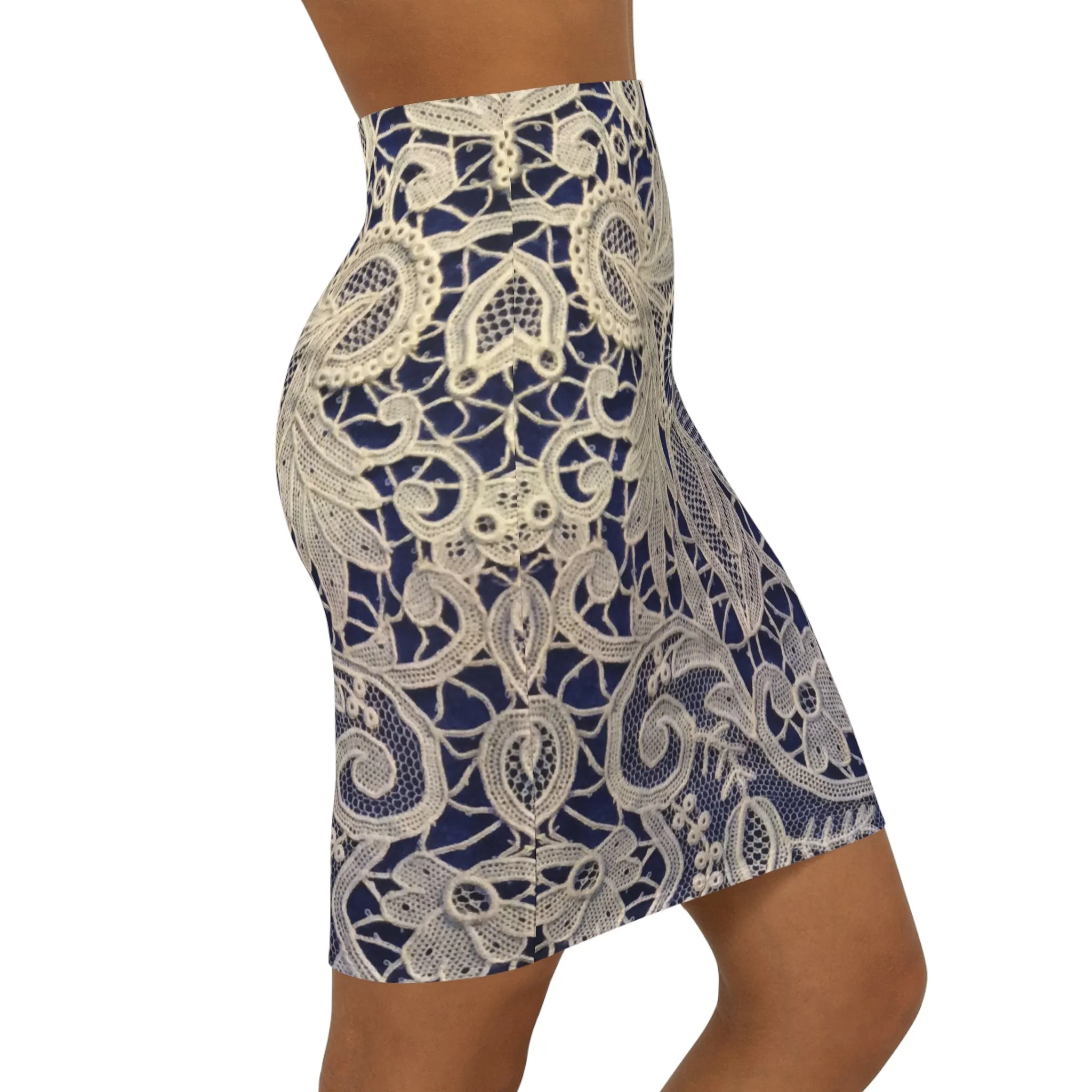 Golden and Blue - Inovax Women's Mini Skirt