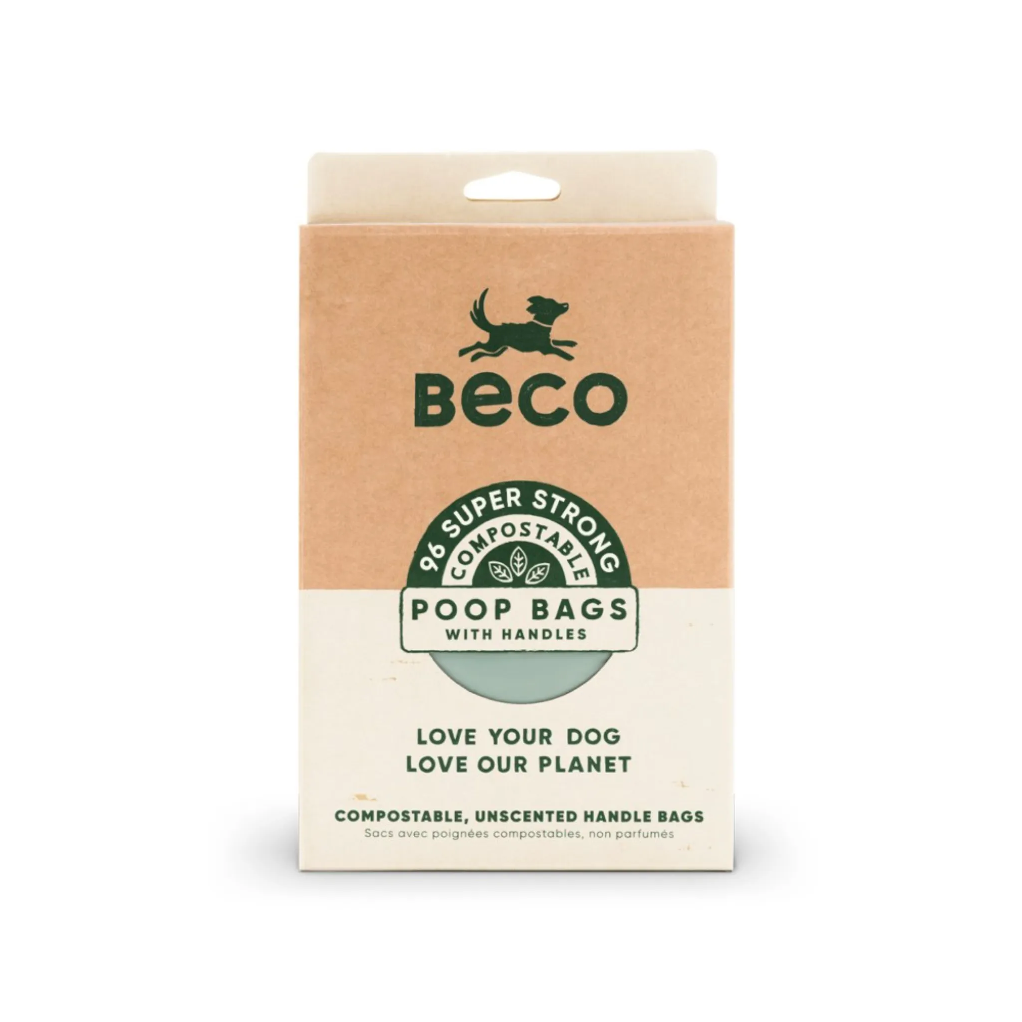 Home Compostable Poop Bags with Handles | Unscented