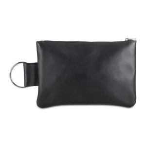 Leather Makeup Bag | Black