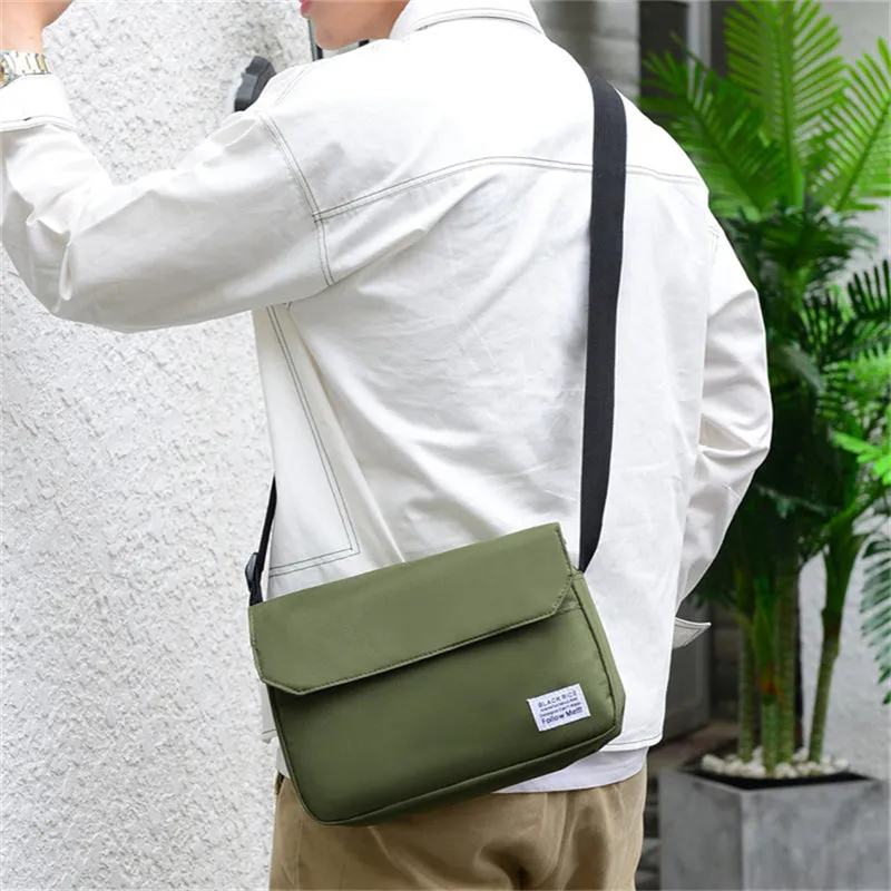 Male Trendy Simple Crossbody Single Shoulder Handbags