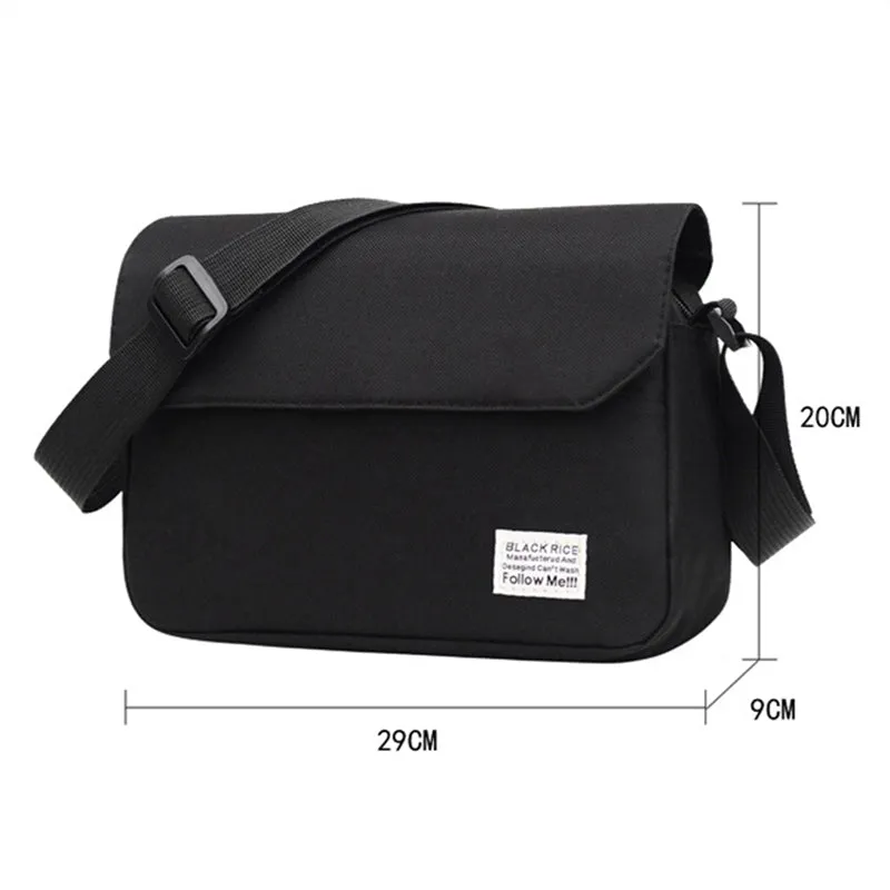 Male Trendy Simple Crossbody Single Shoulder Handbags