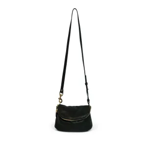 Mini Windbourne Leather Crossbody - Black, With Kenyan Toggle