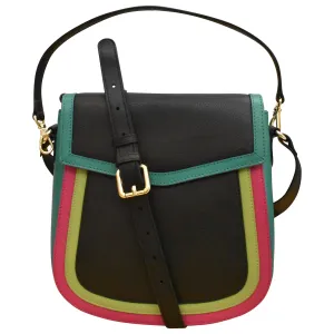 Multi Color Flap Bucket Bag