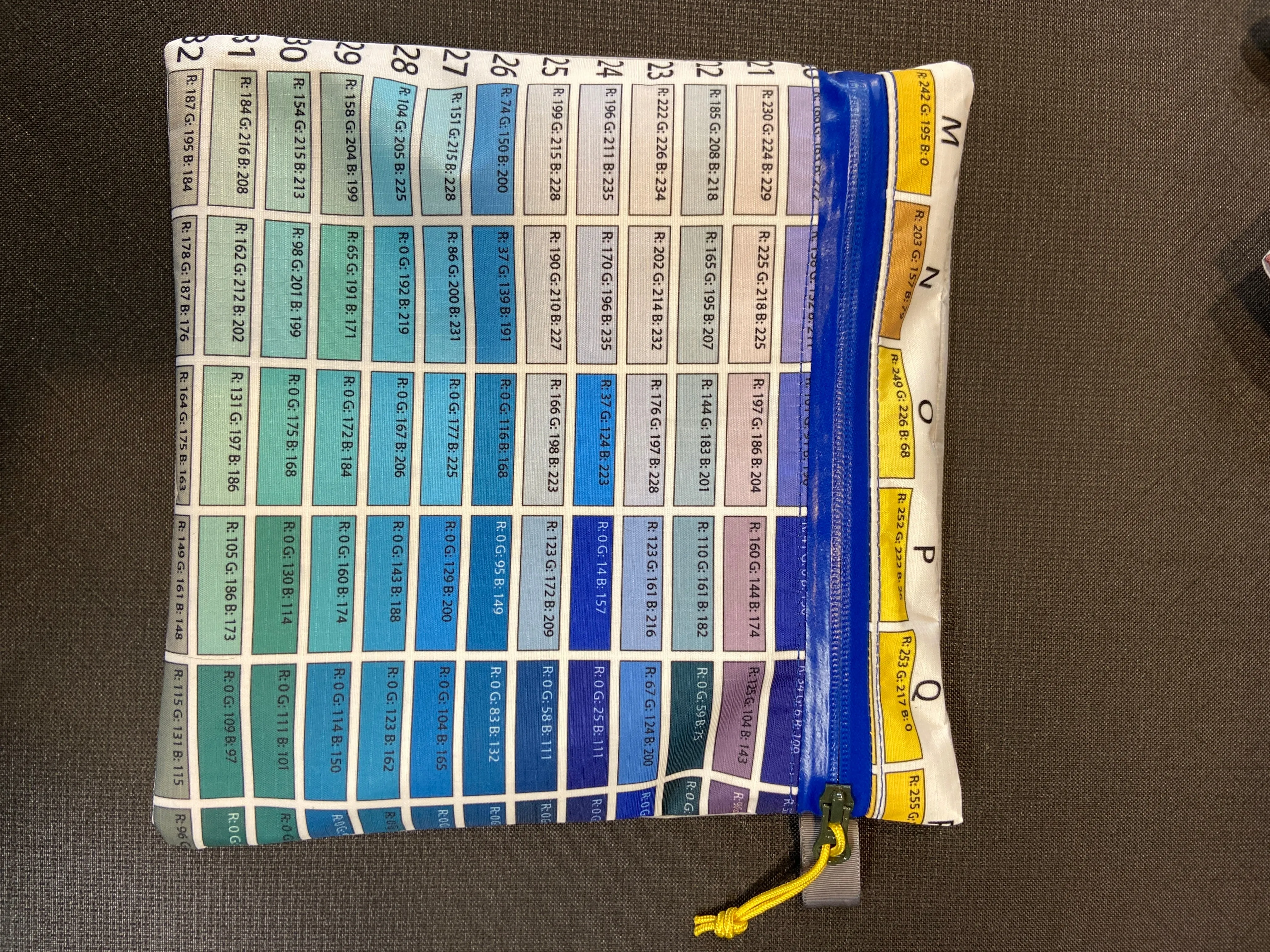 Pantone zip bags