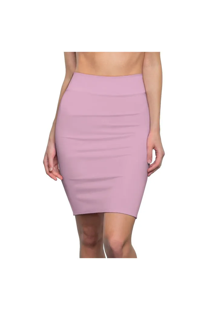 Pressed Rose Women's Pencil Skirt