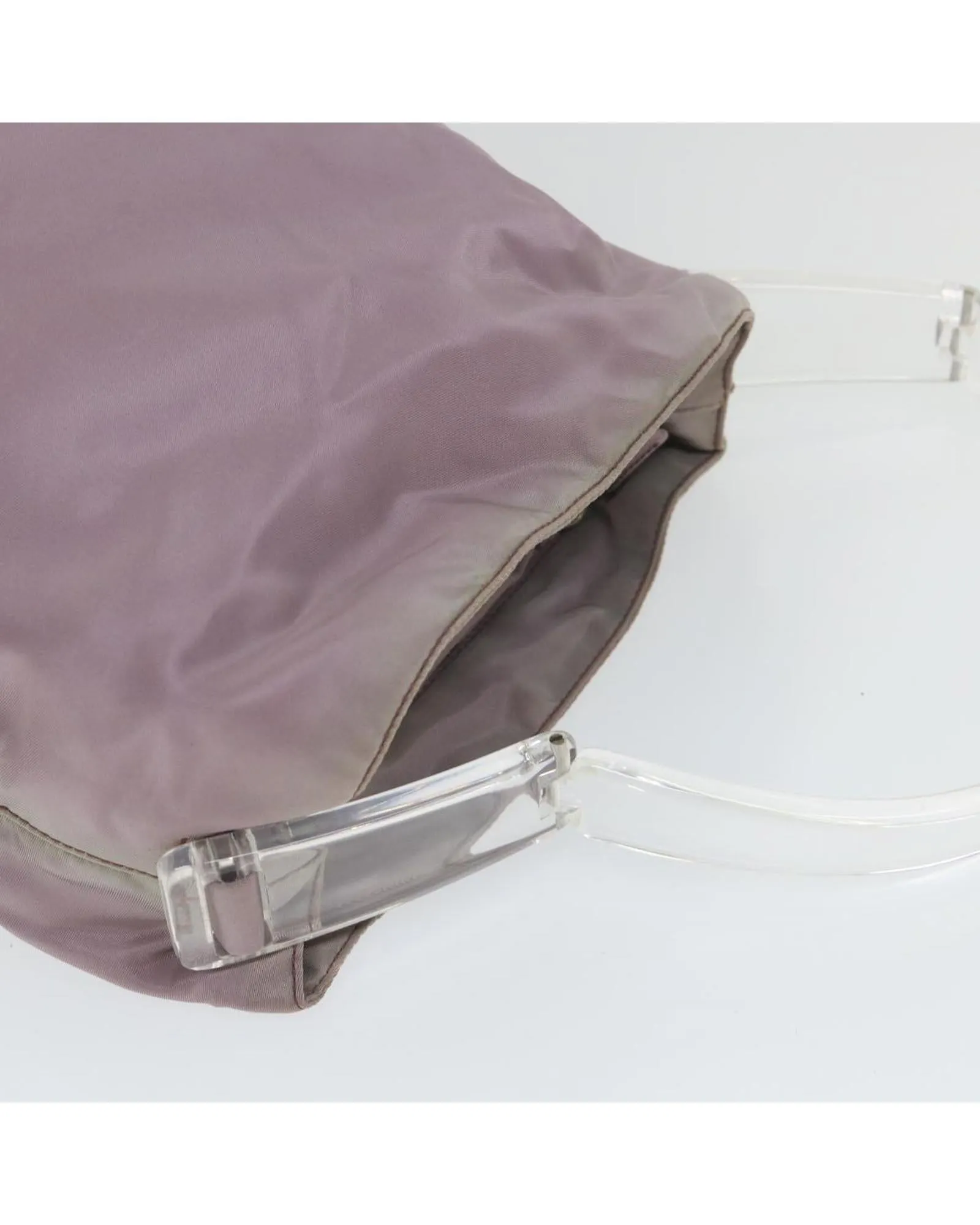 Purple Nylon Hand Bag