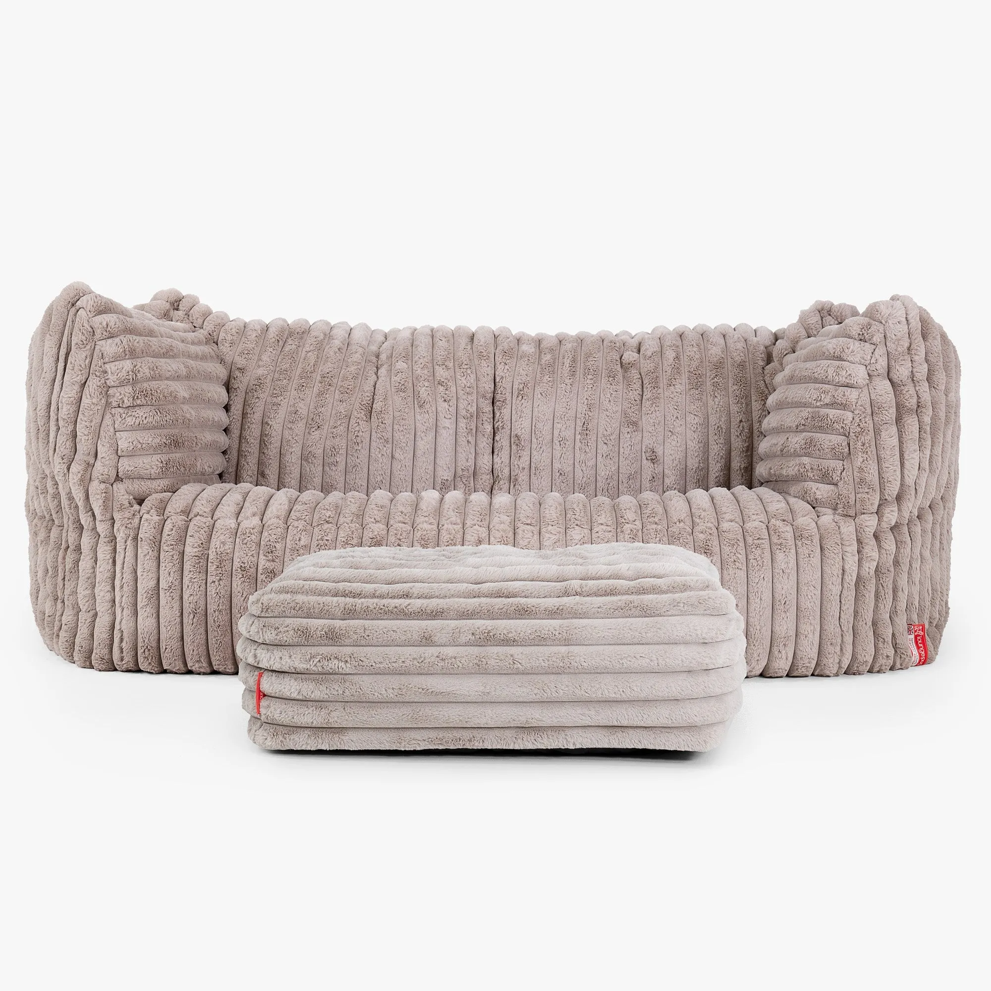 Ruben Bean Bag Sofa - Ultra Plush Cord Minky