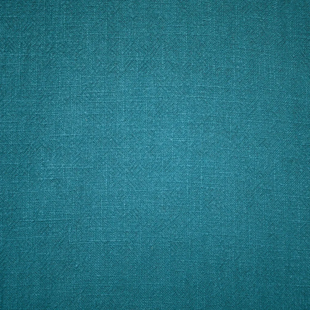 Stonewashed Textured Linen Bottom Weight Teal