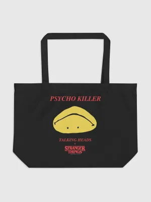 Stranger Things x Talking Heads Psycho Killer Tote Bag