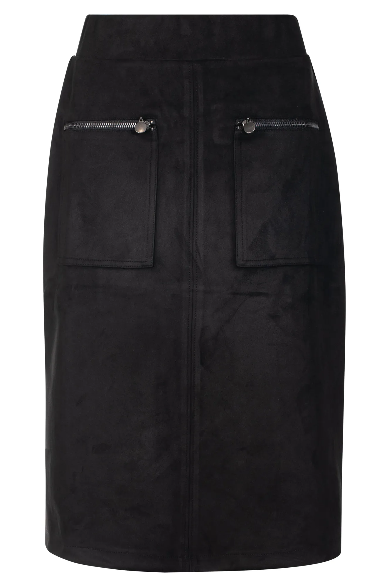 Suede Look Skirt | Black | 4053ZZ