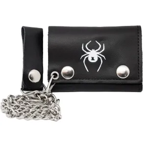 Switchblade Stiletto | Black Widow Tri-Fold Chain Wallet