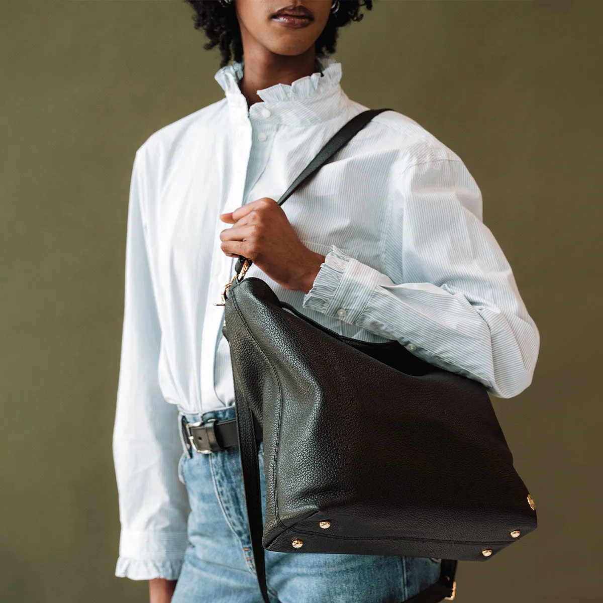 The Weekend Tote Black Pebble