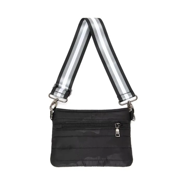 Think Royln - Bum Bag/Crossbody in Black Camo w/ Pewter