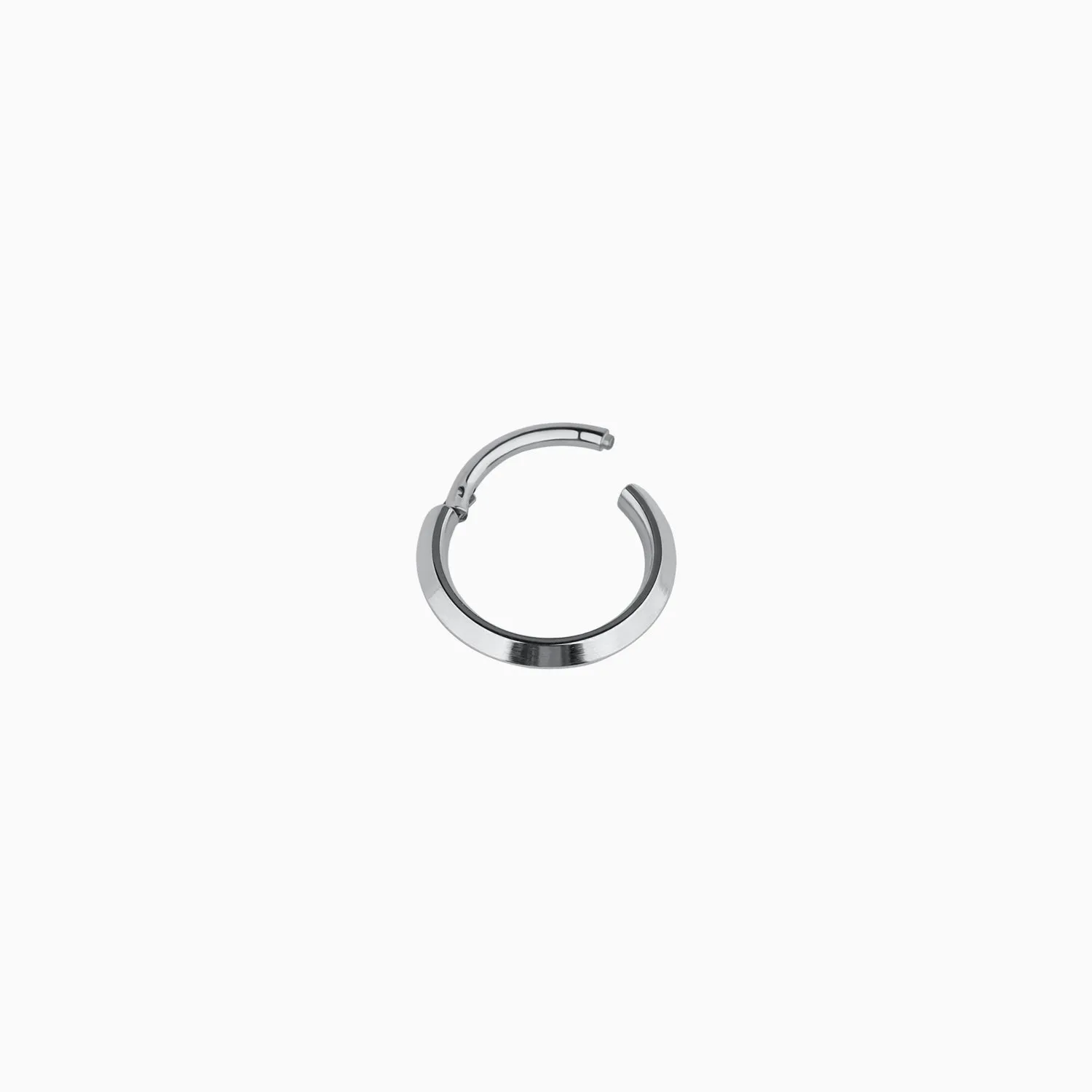 Titanium Minimalist Clicker Hoop