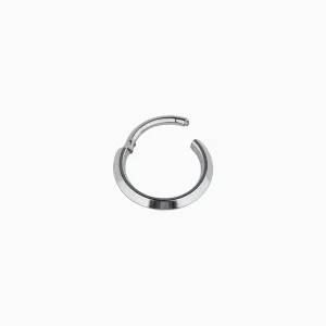 Titanium Minimalist Clicker Hoop