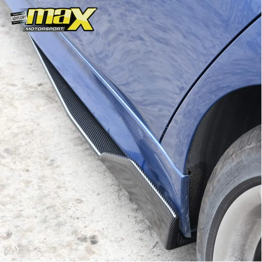 Universal Carbon Look Side Skirts Extensions 1.18m