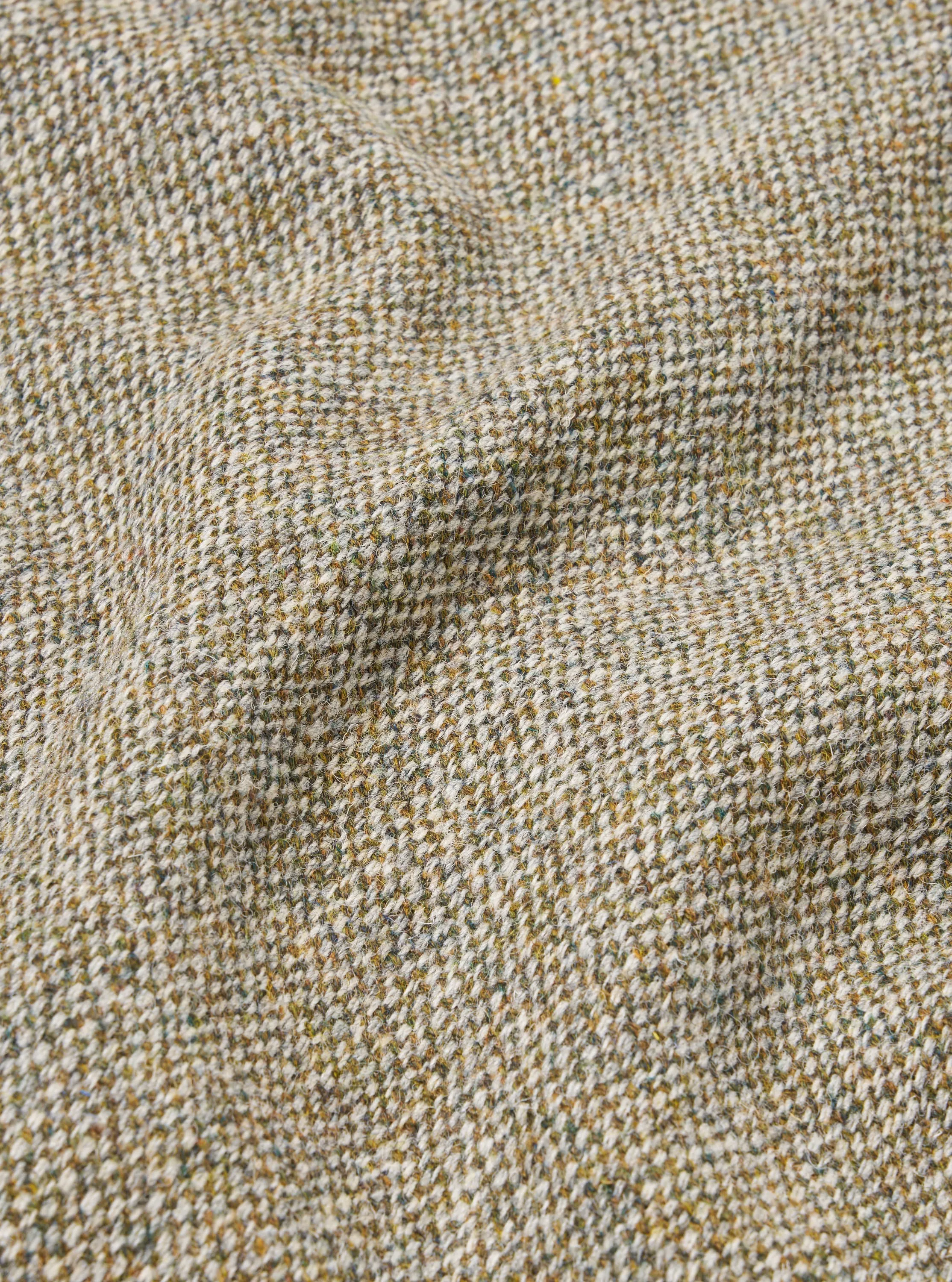 Universal Works Bakers Jacket in Olive Harris Tweed Weave