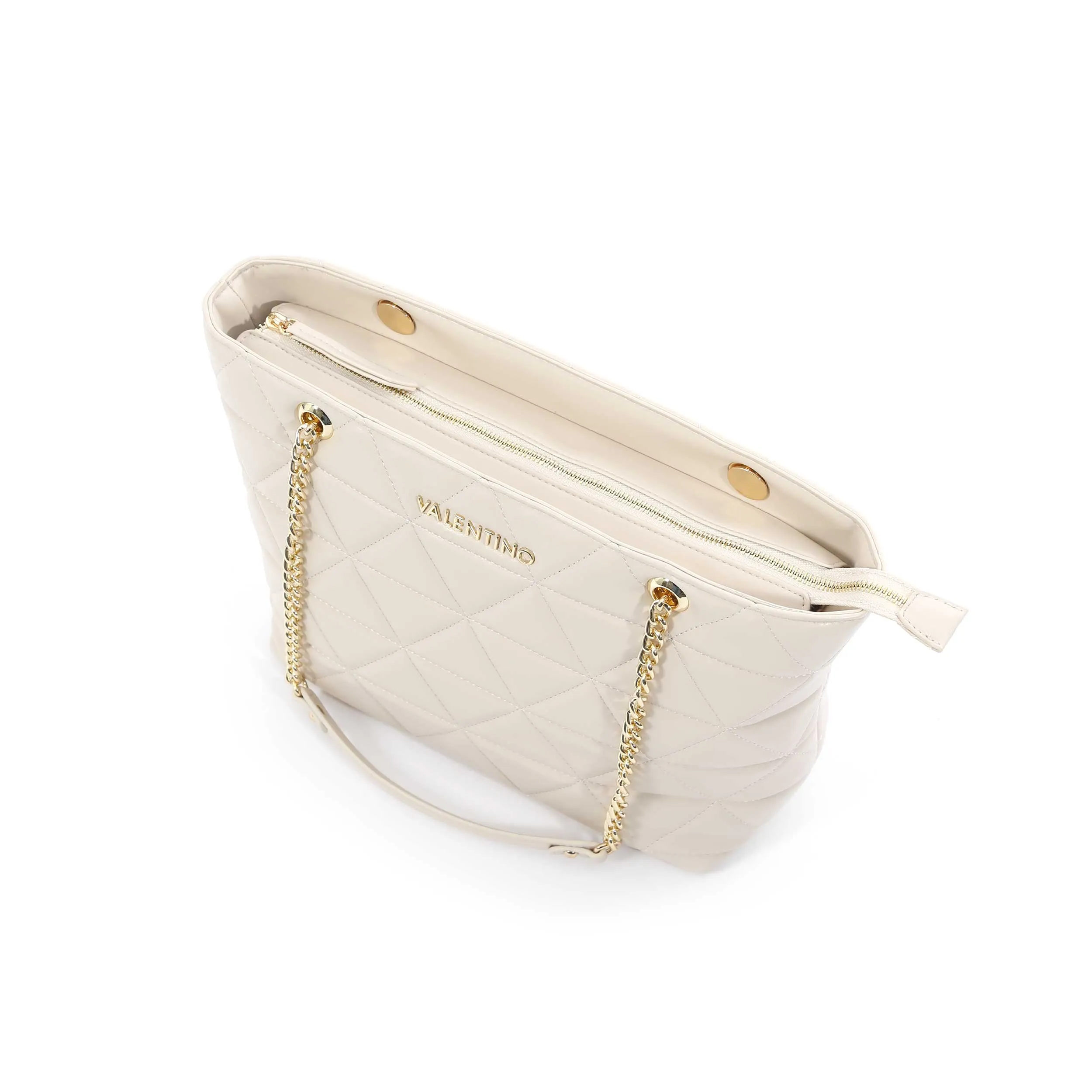 Valentino Bags Carnaby Ladies Shopper Bag in Ecru