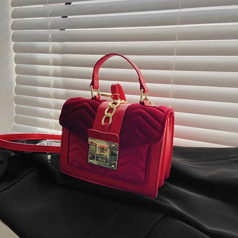 Velvet “It Girl” Handbag Unique Purse