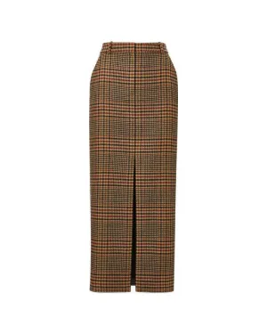 Veronica Beard Maxine Plaid Maxi Skirt