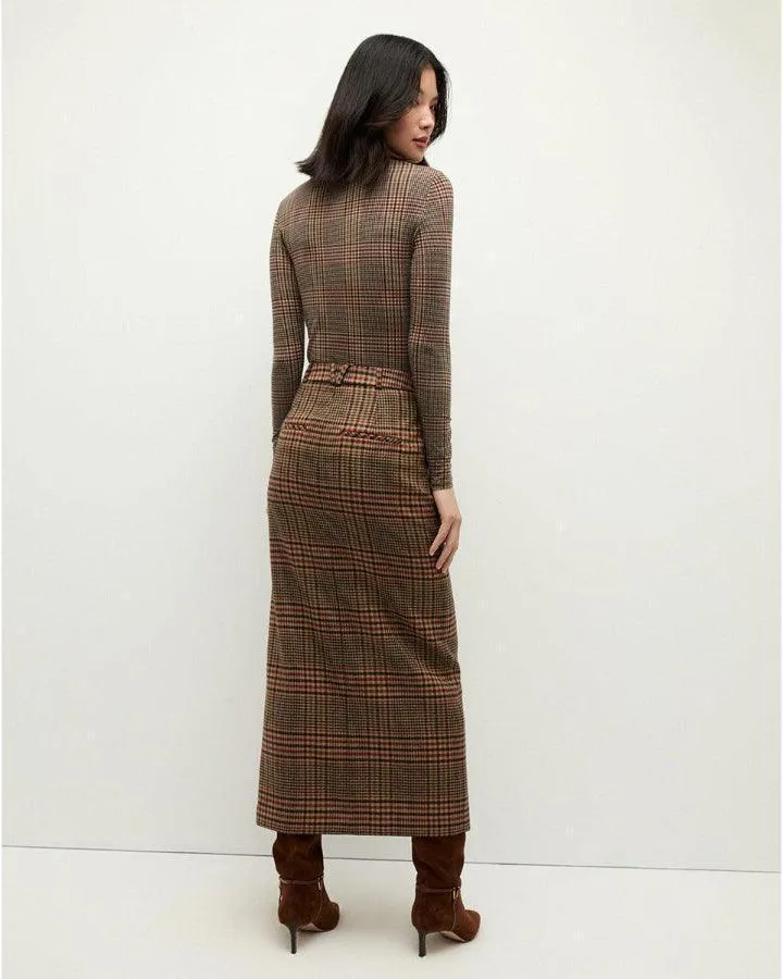 Veronica Beard Maxine Plaid Maxi Skirt